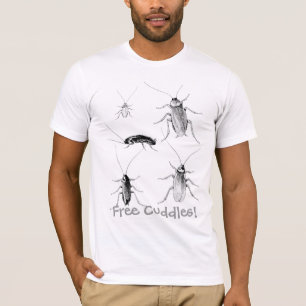 Funny Free Cuddles met Roaches T-shirt