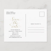 Funny Free Drinken Wedding Grey Save the Dates Aankondigingskaart (Achterkant)