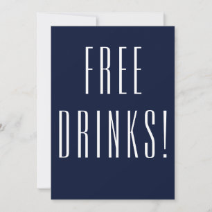 Funny Free Drinken Wedding Save the Date