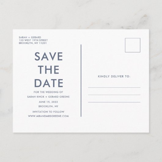 Funny Free Drinken Winter Blue Wedding Save Dates Aankondigingskaart (Achterkant)