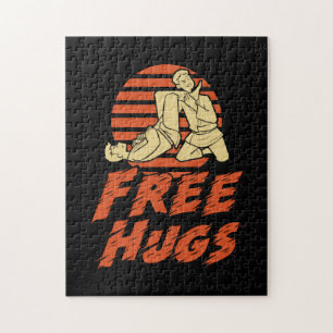 Funny Free Hugs - Braziliaanse Jiu-Jitsu, BJJ Gift Legpuzzel