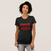 Funny FREE HUGS met verborgen boodschap T-shirt (Voorkant volledig)