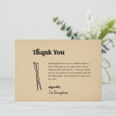 Funny Free Ramen Mariage Carte de remerciements (Debout devant)