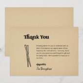 Funny Free Ramen Mariage Carte de remerciements (Devant / Derrière)