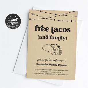 Funny Free Tacos et une invitation à une réunion d