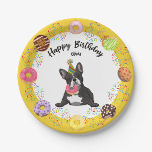 Funny French Bulldog Birthday Party Paper Bord