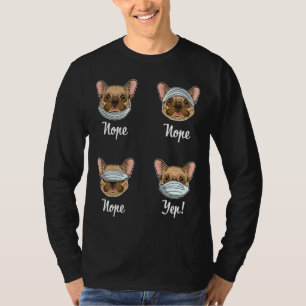 Funny French Bulldog Dog Mask Bulldogs T-shirt