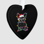 Funny French Bulldog Dog Tree Christmas Lights Xma (devant)