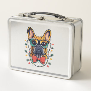 Funny French Bulldog Dog Tree kerstlampjes Xma