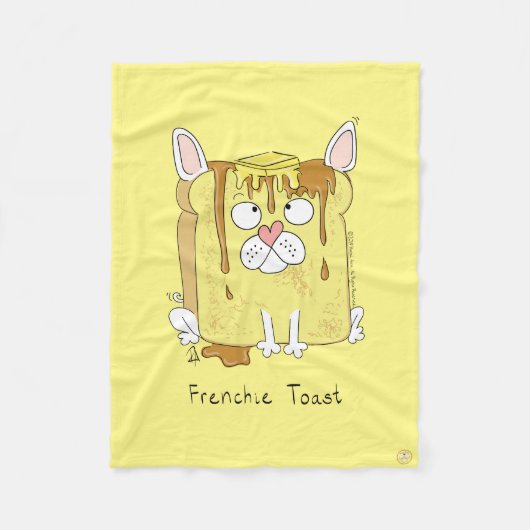 Funny French Bulldog Frenchie Dog Cute Kinderen Fleece Deken (Voorkant)