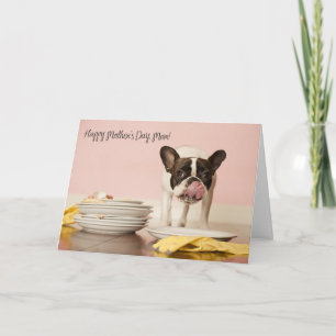 Funny French Bulldog Moederdag Card Kaart