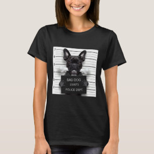 Funny French Bulldog Mugshot Bulldog Bulldog Phone T-shirt