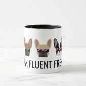 Funny French Bulldogs | Ik spreek Fluent Frenchie Mok (Midden)