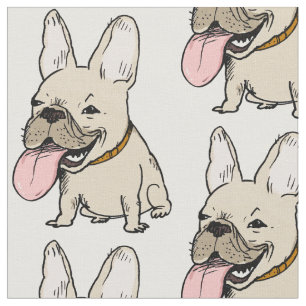 Funny French Bulldogs patterned Frenchie Lover's Stof