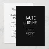 Funny French Chef Haute Cuisine Kaart (Voorkant / Achterkant)