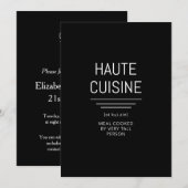 Funny French Chef Haute Cuisine Kaart (Voorkant / Achterkant)