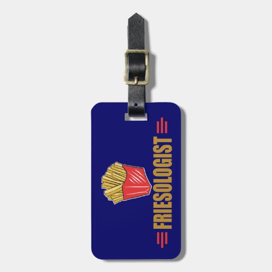 Funny French Fries Bagagelabel (Voorkant verticaal)