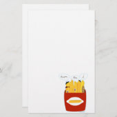 Funny French Fries Briefpapier (Voorkant / Achterkant)