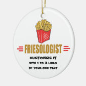 Funny French Fries Keramisch Ornament (Links)