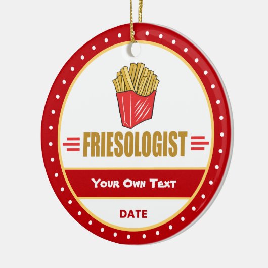 Funny French Fries Keramisch Ornament (Links)