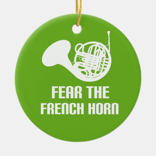 Funny French Horn Ornament (Voorkant)