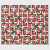 Funny French Mastiff-kerstpatroon Cadeaupapier (Vlak)