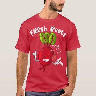Funny Fresh Beets Vegan Vegetarian Farmers Food Ma T-shirt