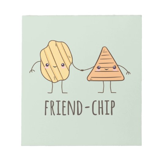 Funny Friend-chip chips chips Notitieblok (Voorkant)