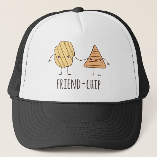Funny Friend-chip chips chips Trucker Pet (Voorkant)