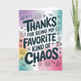 Funny Friend Thank You Card Kaart