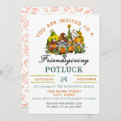 Funny Friendsgiving  Kaart (Voorkant / Achterkant)