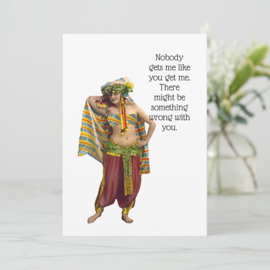 Funny Friendship Greeting Card (Staand voorkant)