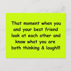 FUNNY FRIENDSHIP-MOMENTEN BESTE VRIEND KIJKEN ELK BRIEFKAART