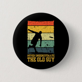 Funny Frisbee Art For Men Women Flying Disc Golf L Ronde Button 5,7 Cm