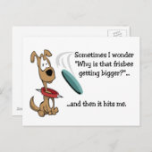 Funny Frisbee Briefkaart (Voorkant / Achterkant)