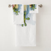 Funny frog bad handdoek (Insitu)