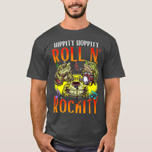 Funny Frog Band Musician die gitar Drums Sing T-shirt