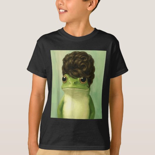 Funny Frog Beehive Bob Haircut Meme  T-shirt (Voorkant)
