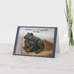 Funny Frog Birthday Greeting Kaart