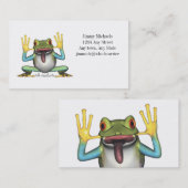 Funny Frog Carte de visite (Devant / Derrière)
