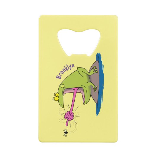 Funny frog en cartoon kredietkaart flessenopener (Achterkant)