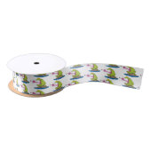 Funny frog en cartoon lint (Spoel)