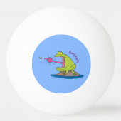 Funny frog en cartoon pingpongballen (Achterkant)