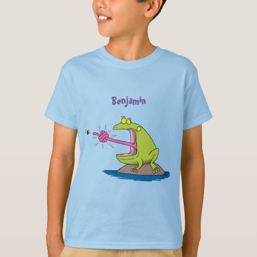 Funny frog en cartoon t-shirt (Voorkant)