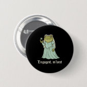 Funny Frog Engagement Matching Couples Tee Snarky  Ronde Button 5,7 Cm (Voorkant /achterkant)