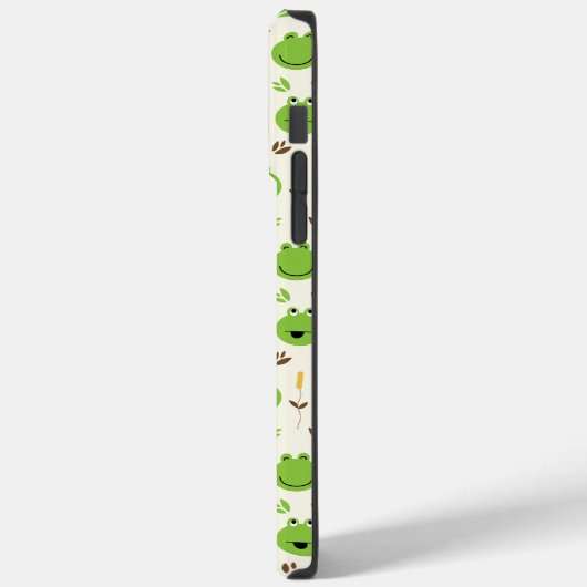 Funny Frog Faces Pattern Monogram Case-Mate iPhone Case (Achterkant / Links)
