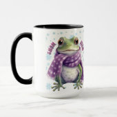 Funny Frog In The Snow Mok beroemd gemaakt door Sn (Links)