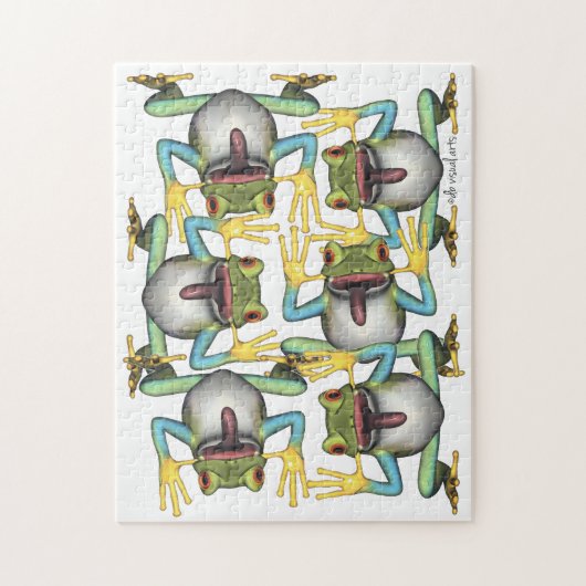 Funny Frog Insanely Froggie Puzzle Legpuzzel (Verticaal)