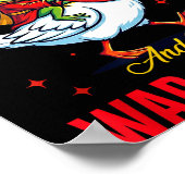 Funny Frog Let's Roll Math Rocks And Do War Crimes Poster (Hoek)