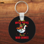 Funny Frog Let's Roll Math Rocks And Do War Crimes Sleutelhanger (Voorkant)